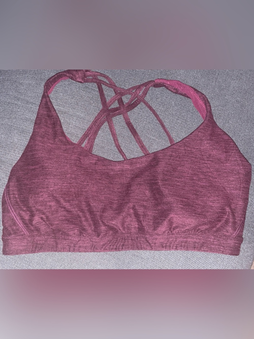 Victoria's Secret Strappy Sports Bralette - Plum